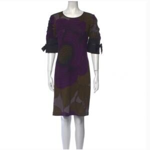 Philosophy Di Alberta Ferretti Printed Knee-Length Dress Size 8